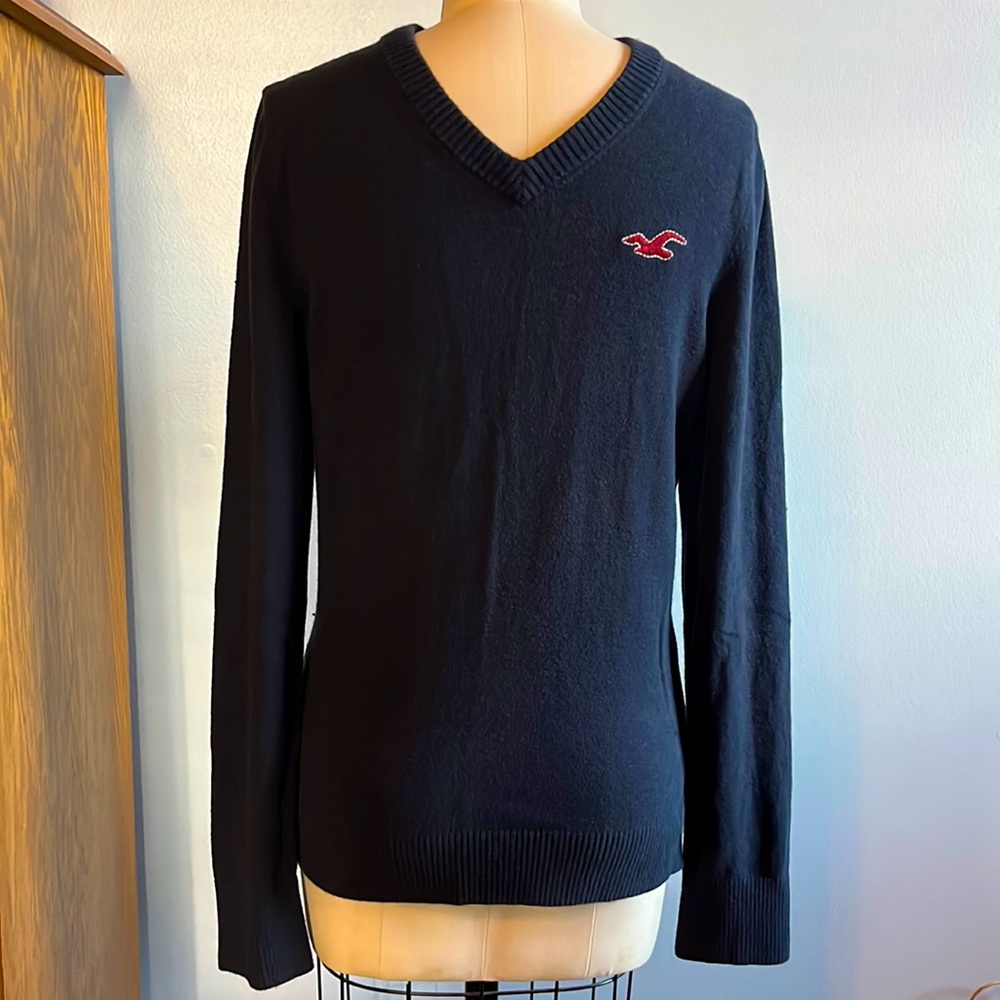 Men’s blue Hollister v-neck sweater